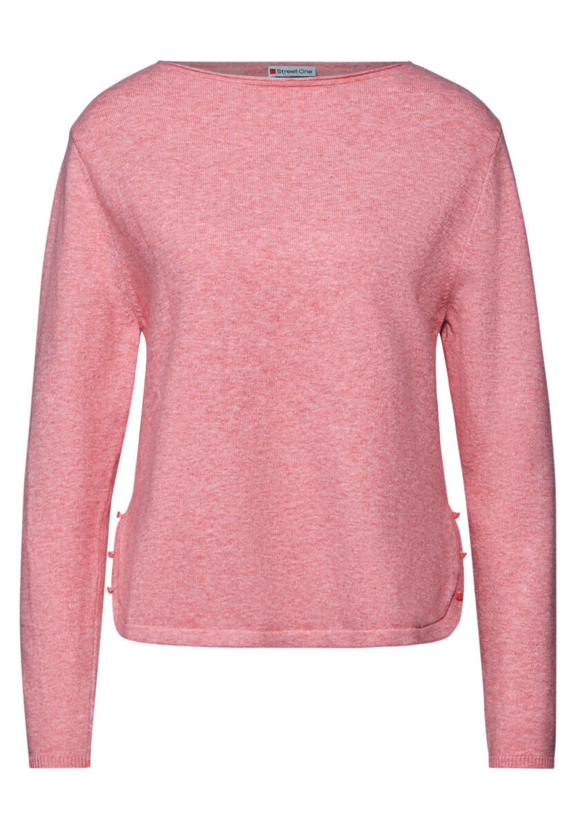 Street One - Pullover mit Schlitz-Detail pink - Gr. - 40 von Street One
