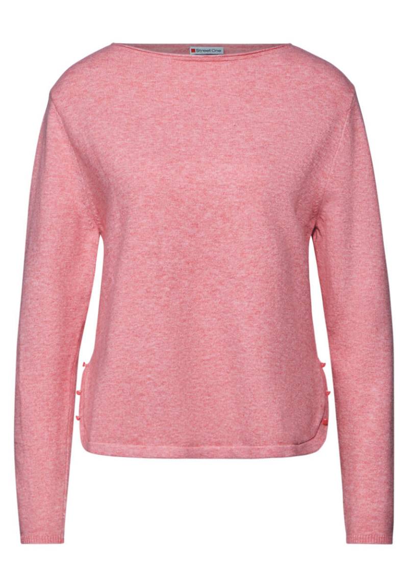 Street One - Pullover mit Schlitz-Detail pink - Gr. - 42 von Street One