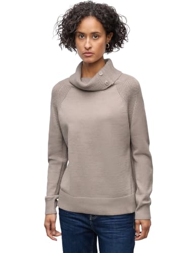Street One Pullover mit Stehkragen Sandstone Mocha Mel. 40 von Street One