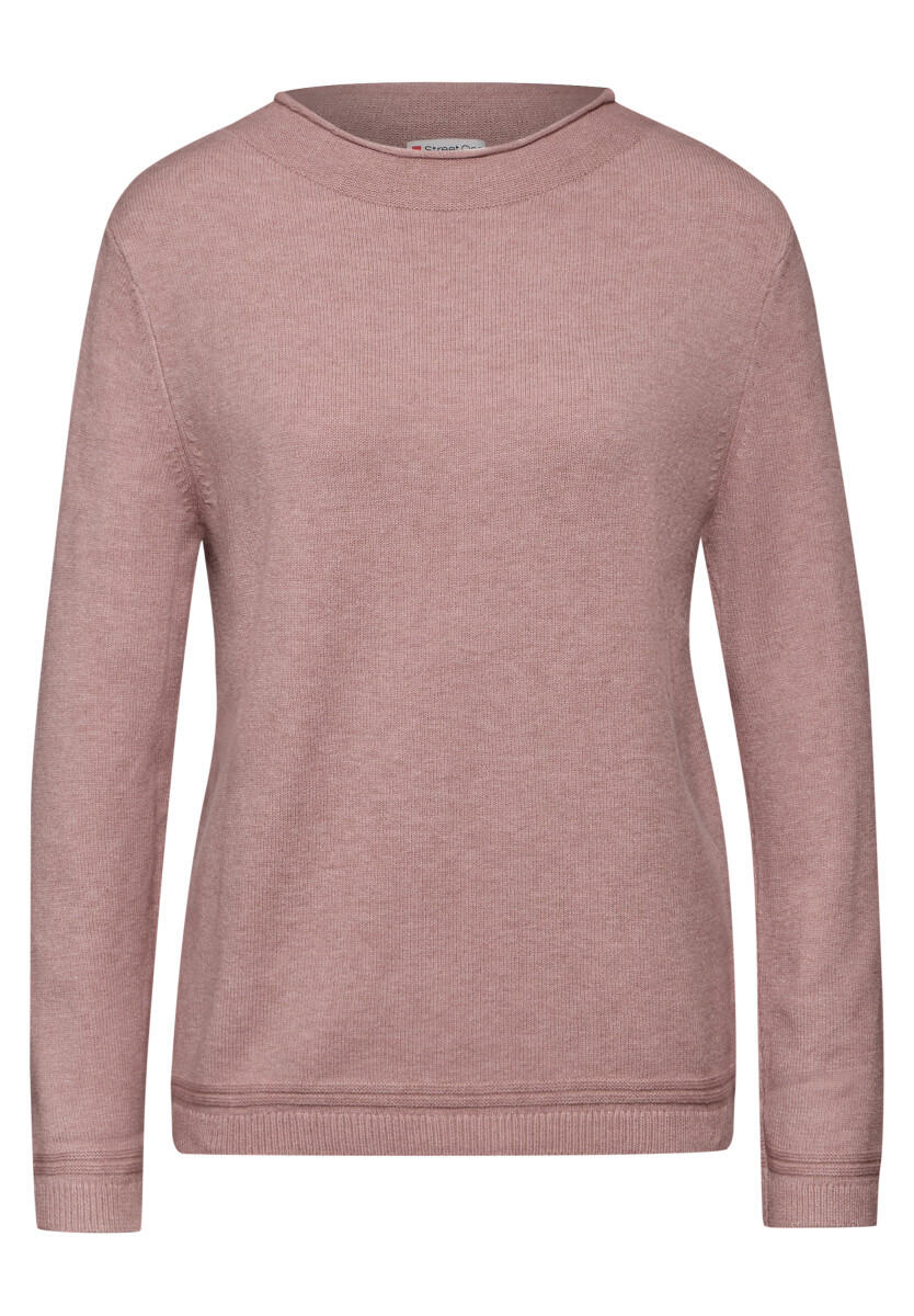 Street One - Pullover mit gerolltem Saum pink - Gr. - 34 von Street One