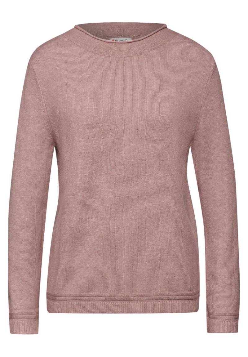Street One - Pullover mit gerolltem Saum pink - Gr. - 34 von Street One