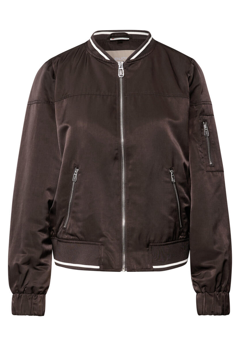 Street One - Satin Blouson braun - Gr. - 42 von Street One