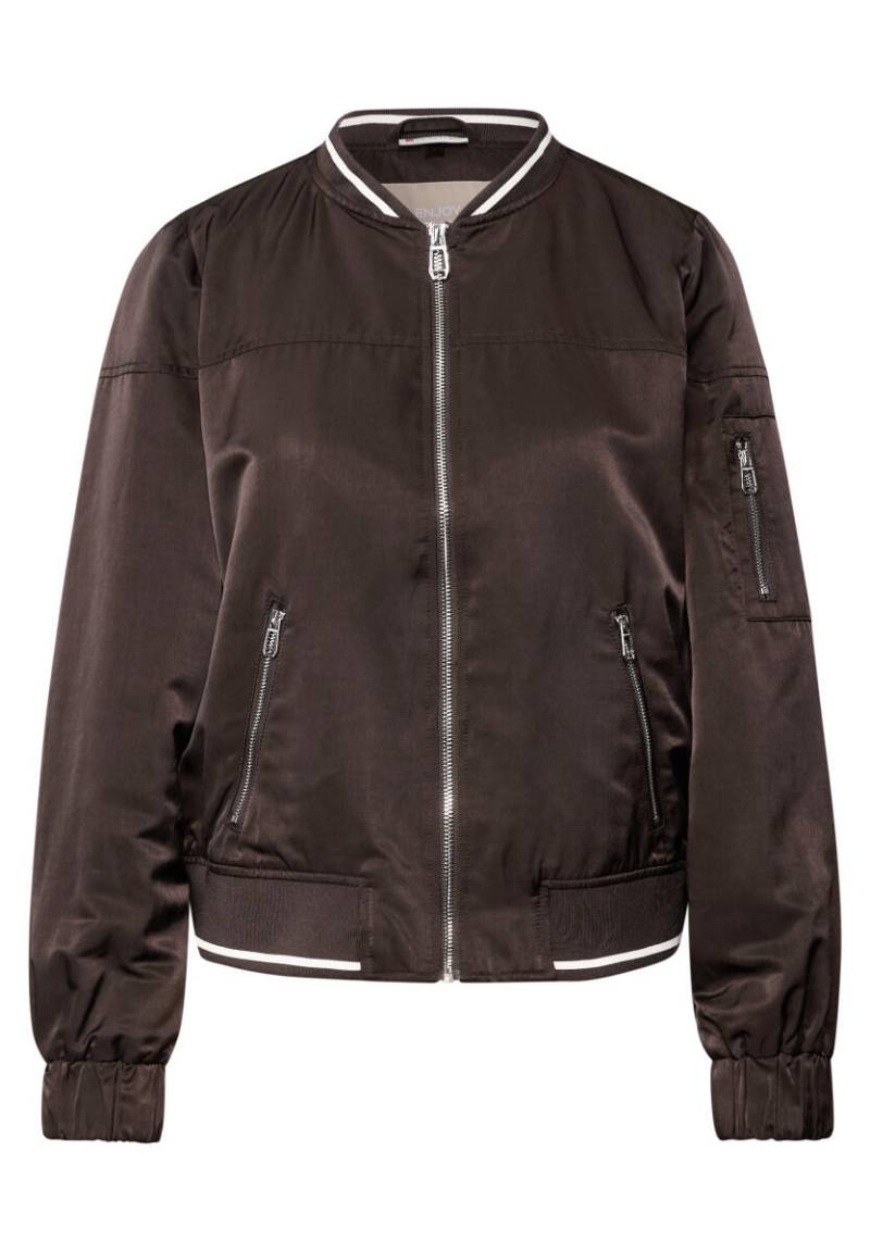Street One - Satin Blouson braun - Gr. - 42 von Street One