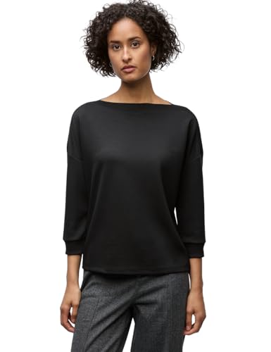 Street One Shirt mit U-Boot-Ausschnitt Black 40 von Street One