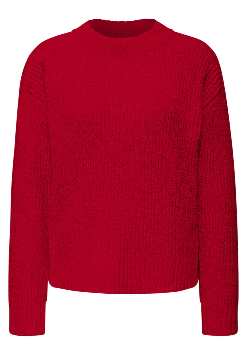 Street One - Softer Chenille Pullover rot - Gr. - 34 von Street One