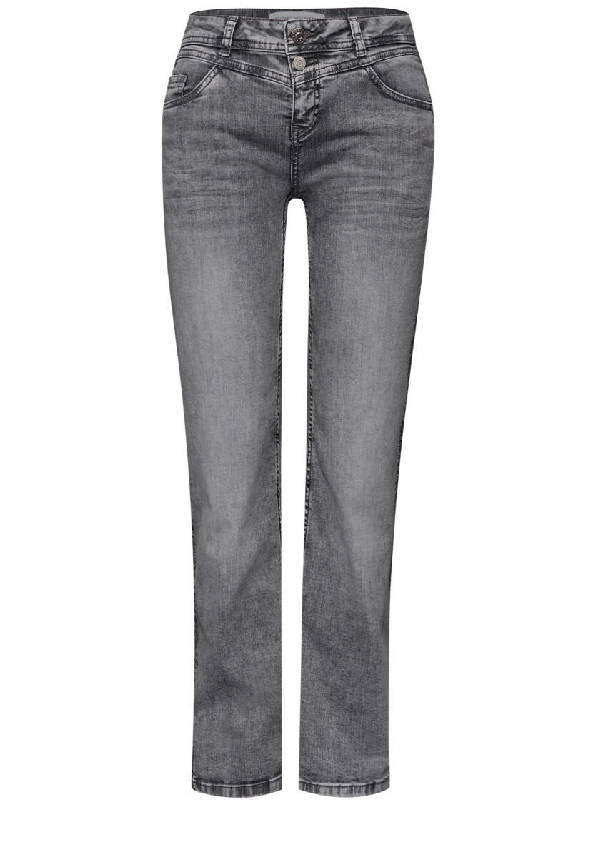 Street One - Straight Leg Jeans grau - Gr. - 32/28 von Street One