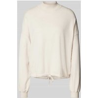 Street One Strickpullover mit gerippten Abschlüssen in Offwhite, Größe 42 von Street One