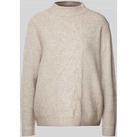 Street One Strickpullover mit gerippten Abschlüssen in Sand, Größe 40 von Street One
