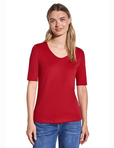 Street One Damen A317666 T-Shirt, Glory Red, 36 Street One Damen A317666 T-Shirt, Glory Red, 36 von Street One