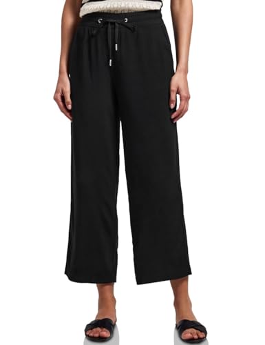 Street One Damen 3716099 Wide Leg Hose, Schwarz, 40 von Street One