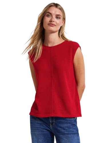 Street One Damen A323332 Top im Strick-Look, Glory Red, 40 Street One Damen A323332 Top im Strick-Look, Glory Red, 40 von Street One