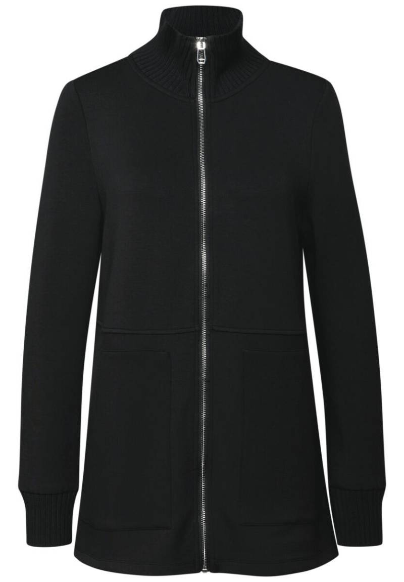 Street One - Sweatjacke mit Strickdetails schwarz - Gr. - 34 von Street One