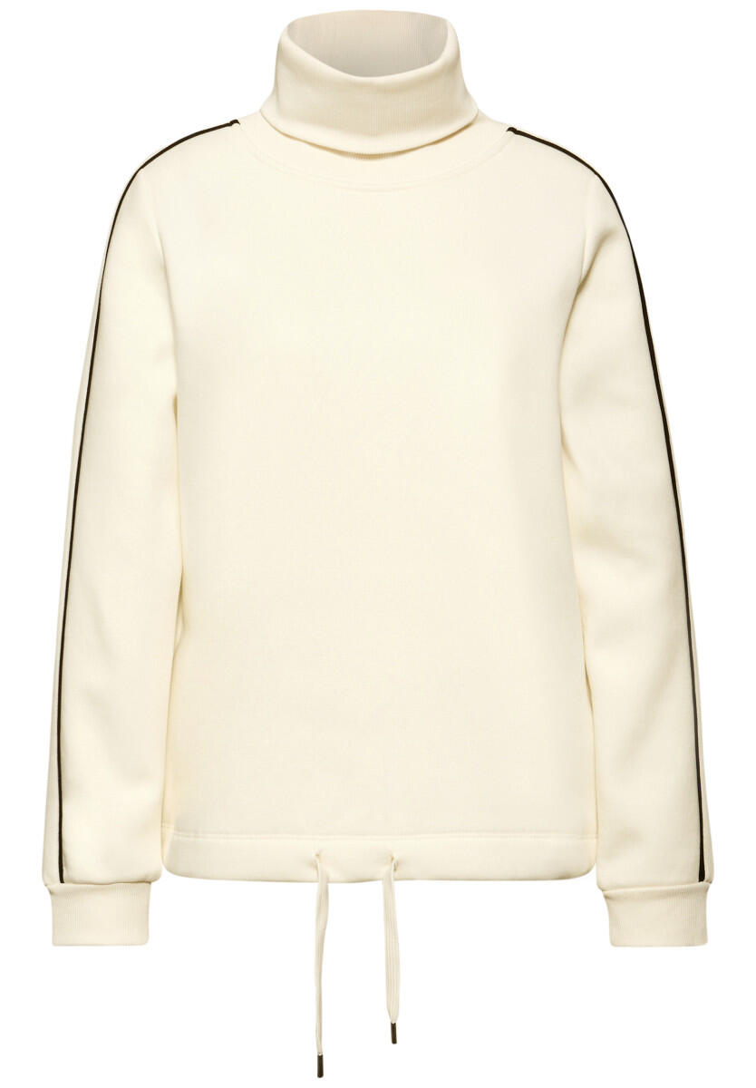 Street One - Sweatshirt mit Stehkragen beige - Gr. - 38 von Street One