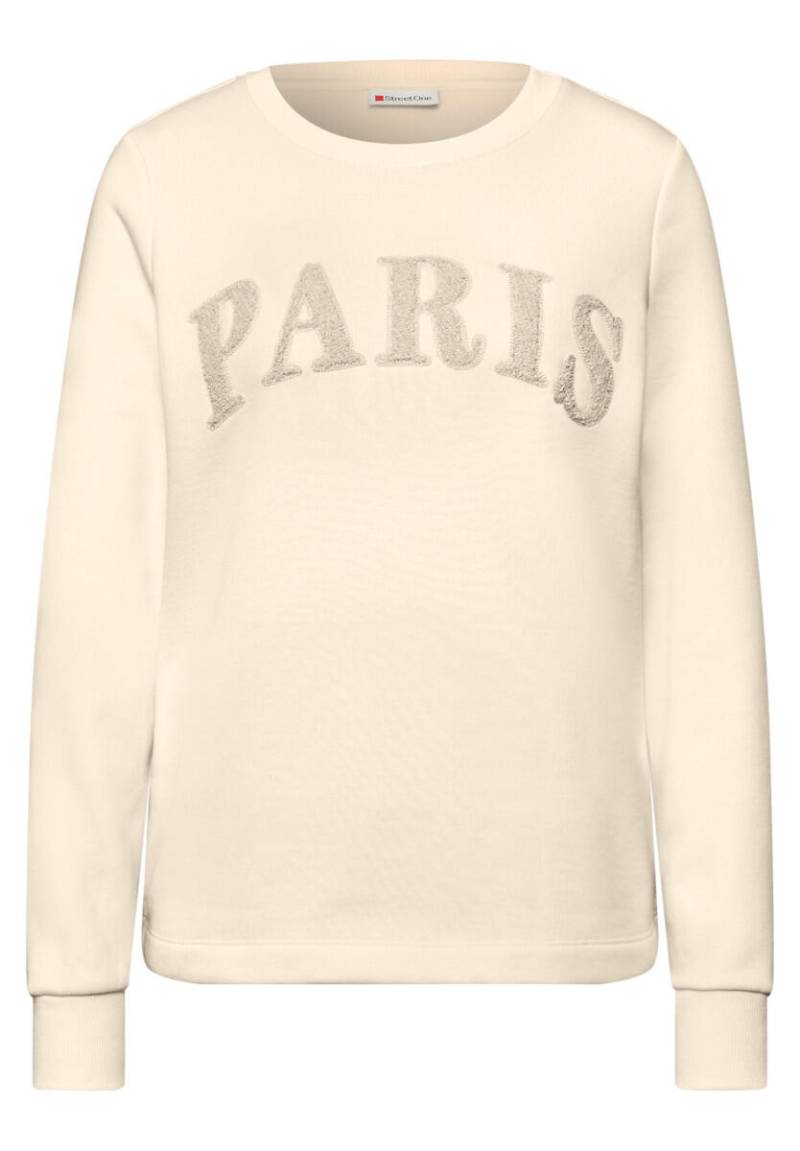 Street One - Sweatshirt mit Wording beige - Gr. - 34 von Street One