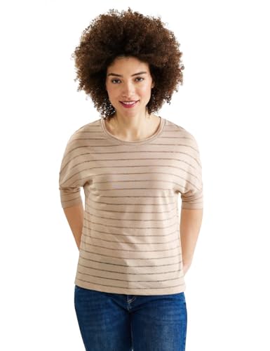 Street One T-Shirt 3/4 Arm Damen A319414 Light Smooth Sand 40 von Street One