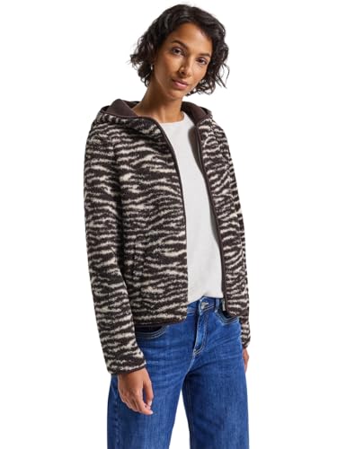 Street One Teddy-Jacke mit Kapuze deep Roast Brown 46 von Street One