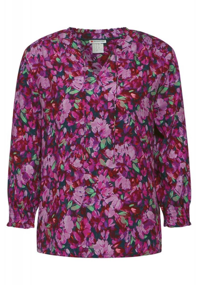 Street One - Tunika Bluse mit Print pink - Gr. - 40 von Street One