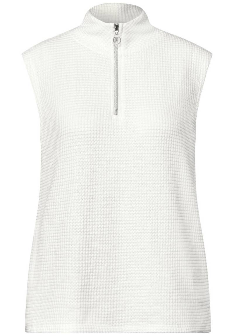 Street One - Turtleneck Shirt mit Zipper weiß - Gr. - 36 von Street One
