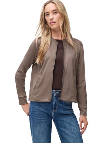 Street One Veloursjacke mit Taschen Silk Brown 42 von Street One