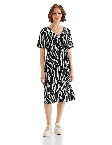 STREET ONE Damen A143611 Wickelkleid, Schwarz, 36 EU von STREET ONE
