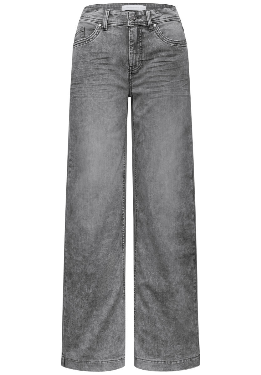 Street One - Wide Leg Jeans grau - Gr. - 30/32 von Street One