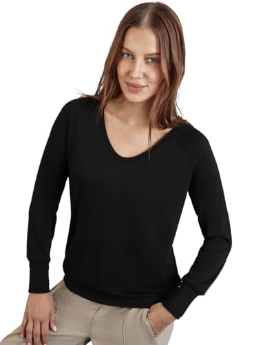 STREET ONE Damen A322229 Strick-Look Shirt, Schwarz,40 STREET ONE Damen A322229 Strick-Look Shirt, Schwarz,40 von STREET ONE