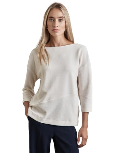 STREET ONE Damen A322231 Strukturmix Shirt, Lucid White, 42 von Street One