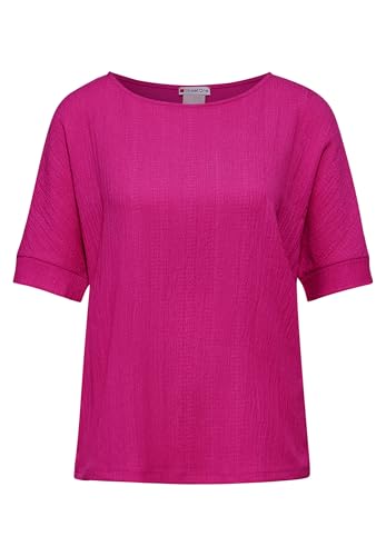 STREET ONE Damen A321465 Strukturmix T-Shirt, Magnolia Pink, 42 von Street One