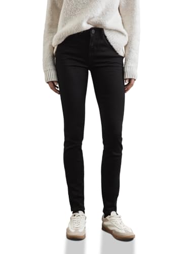 STREET ONE Damen A378461 Jeans im Slim Fit,Schwarz,28 von Street One