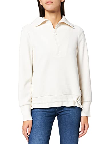 Street One Pullover Damen Sweatshirt Volumenkragen Cosy White 42 von Street One