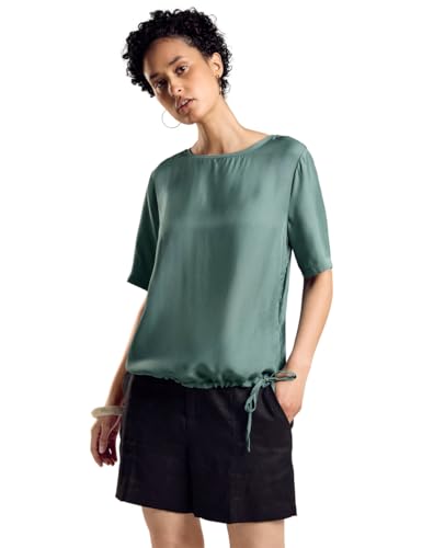 STREET ONE Damen A344883 T-Shirt mit Tunnelzug, Seafoam Green, 36 STREET ONE Damen A344883 T-Shirt mit Tunnelzug, Seafoam Green, 36 von Street One