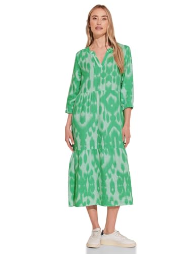 Street One Damen A143855 Tunika Kleid Mit Print, Soft Grass Green, 40 EU von Street One