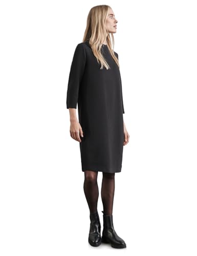 Street One Damen A144268 Knielanges Kleid in Unifarbe,Black,36 von Street One