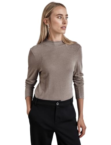 STREET ONE Damen A322230 Turtleneck Shirt, Light Mocha Beige,46 STREET ONE Damen A322230 Turtleneck Shirt, Light Mocha Beige,46 von Street One