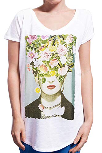 Street Frida Kahlo 18-30-5 Urban Slub Lady Damen 100% Baumwolle Modell TSULSLB, Weiß S/M-48/68 cm Street Frida Kahlo 18-30-5 Urban Slub Lady Damen 100% Baumwolle Modell TSULSLB, Weiß S/M-48/68 cm von Street