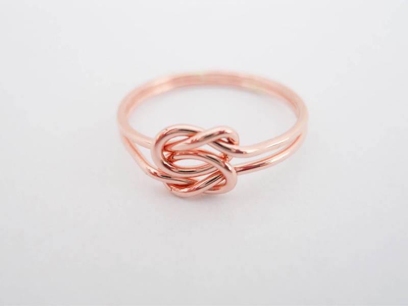 Liebesknoten 14K Rose Gold Filled Infinity Ring von StreetBauble