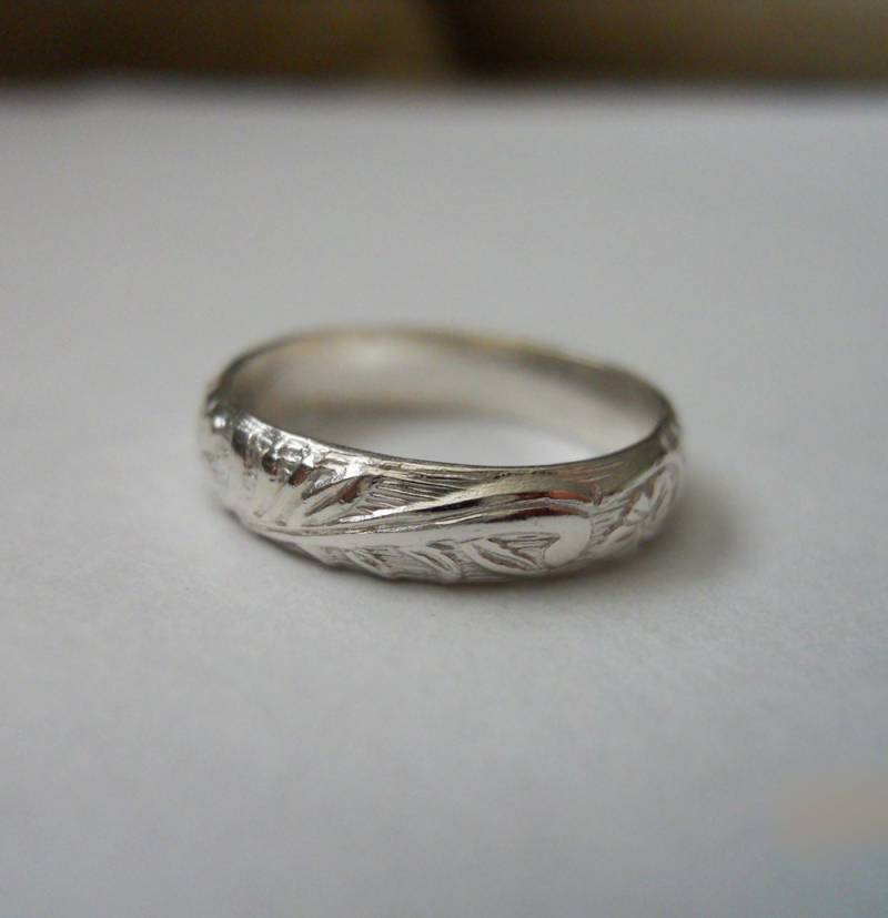 Muster Band Ring 925 Sterling Silber von StreetBauble