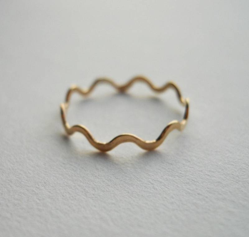 Polygon Ring 14K Gold Filled Gewellter von StreetBauble
