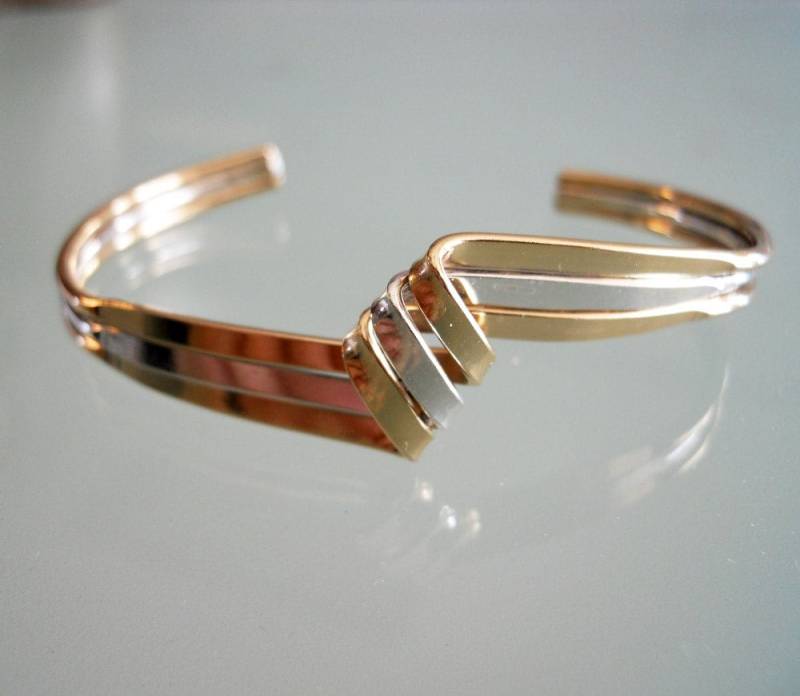 Ribbon Armband 14K Gold Filled & 925 Sterling Silber von StreetBauble