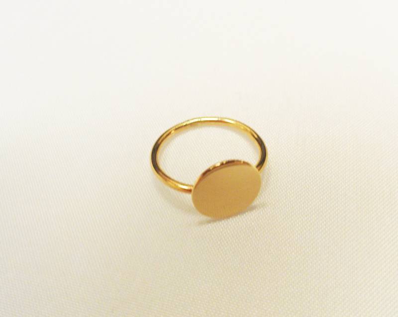 Scheibe Ring - Disk 14K Gold Filled von StreetBauble