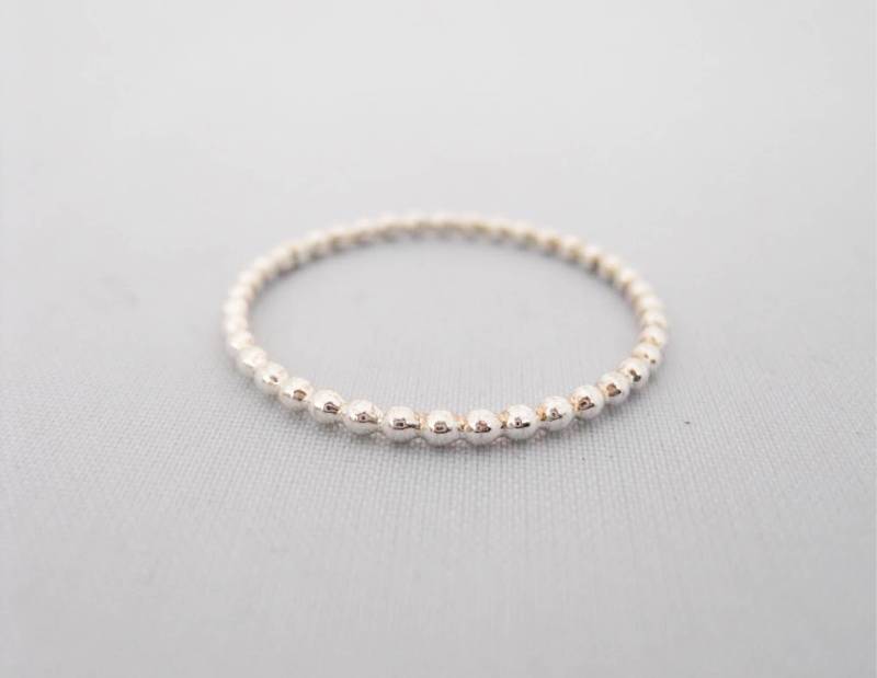 Sterling Silber Bead Strang Ring von StreetBauble