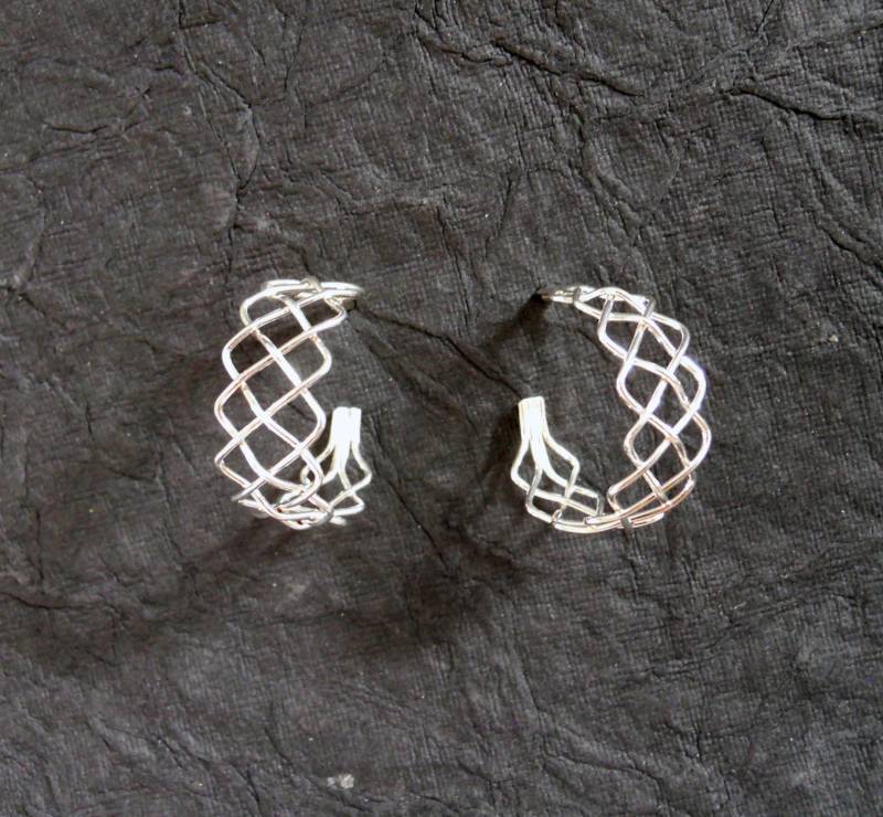 Zopf Creolen 925 Sterling Silber von StreetBauble