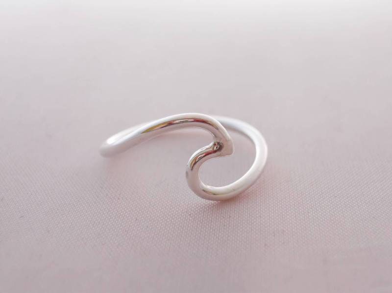 sterling Silber Meereswelle Ring von StreetBauble