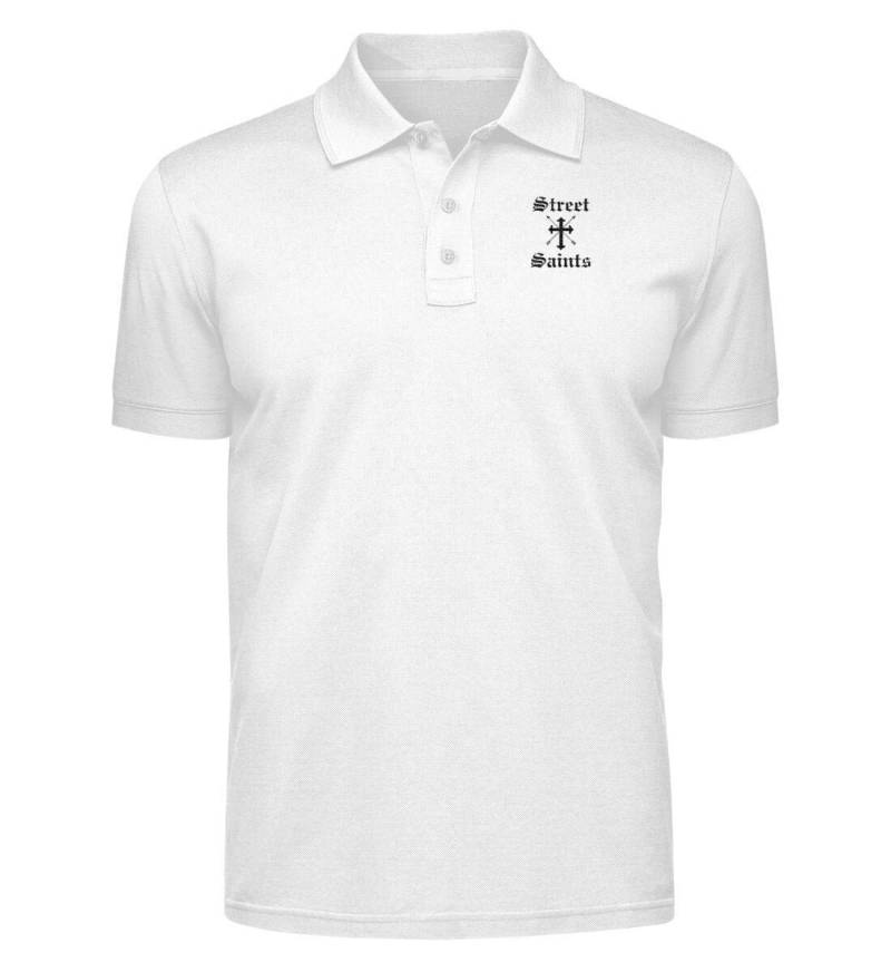 Saints Polo White, Street Saints, Christian Wear - Polo Shirt 100% Baumwolle von StreetSaintsShop