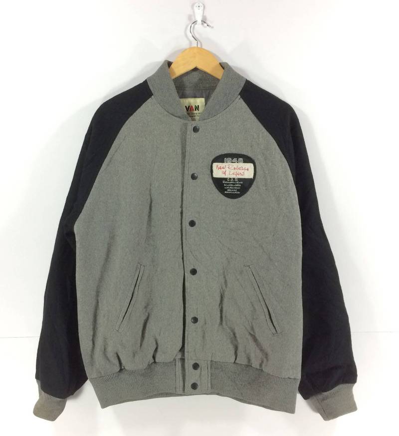 Seltene 90Er Jahre Vintage Van Jac Für Die Jungen Und Varsity Jacke Größe Ll Swag Stil Pullover von StreetVintage77