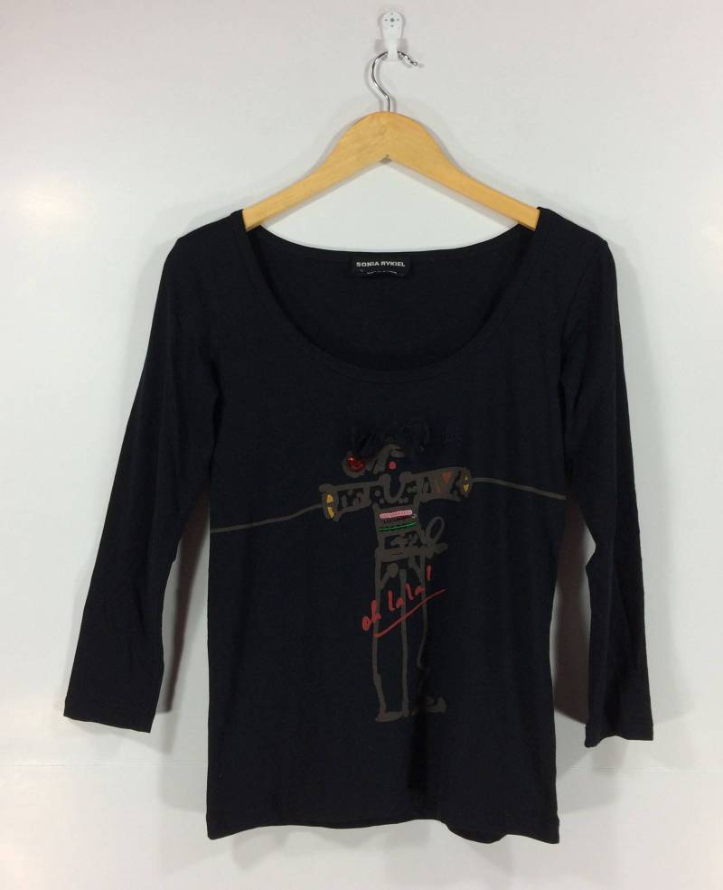 Sonia Rykiel T Shirt Streetwear Button Down Damen Designer von StreetVintage77