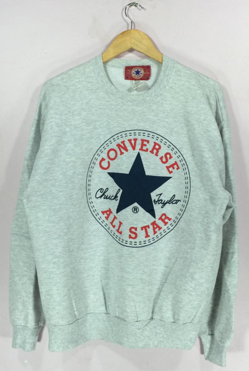 Vintage Converse Chuck Taylor Big Logo Hip Hop 90Er 80Er Streetwear Skateboard Sweatshirt von StreetVintage77
