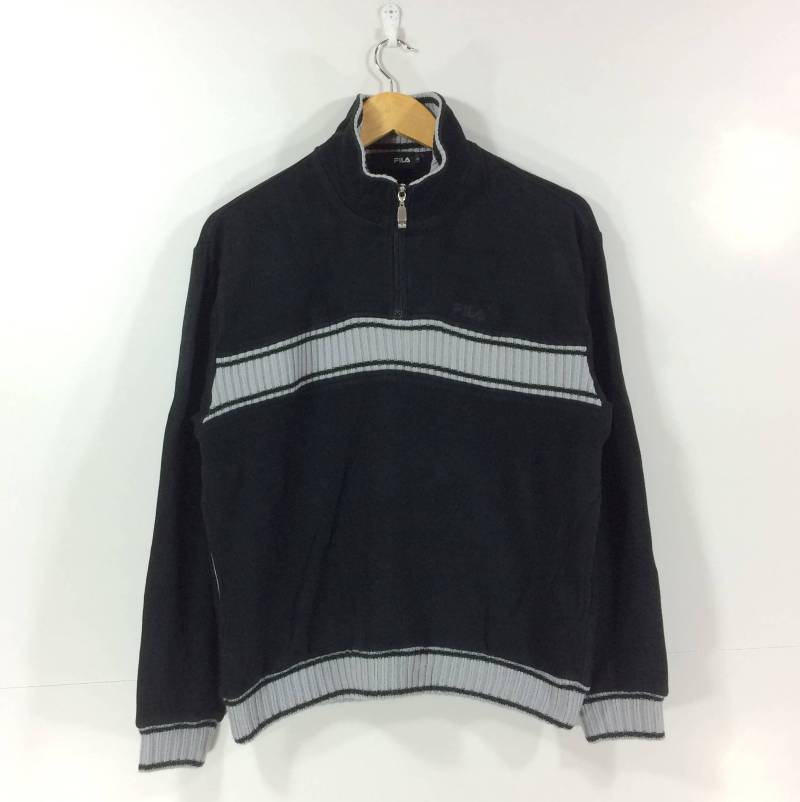 Vintage Fila Small Logo Streetwear 90Er Jahre Style Größe L Reißverschluss Pullover Sweatshirt von StreetVintage77