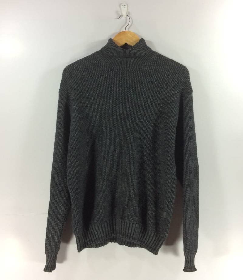 Vintage Hugo Boss Pullover Rollkragenpullover Streetwear 90Er Jahre Sweatshirt von StreetVintage77