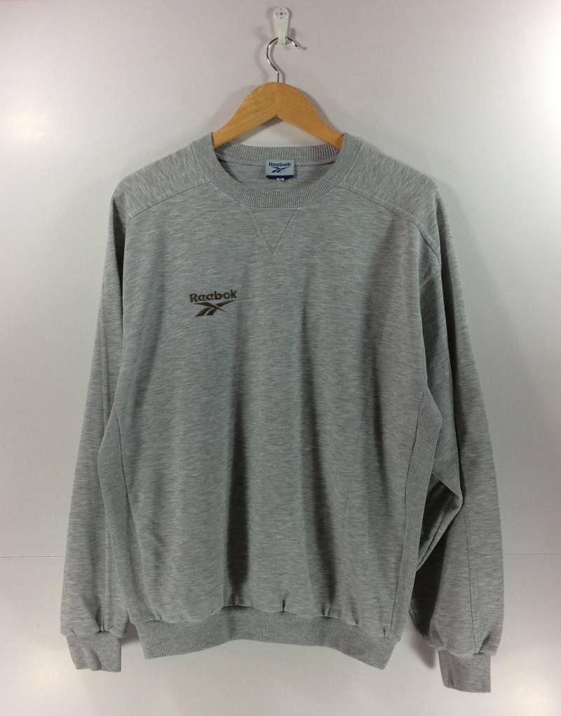 Vintage Reebok Sweatshirt Große Logo Spellout Hip Hop Streetwear Stil Selten 90Er Jahre Pullover von StreetVintage77